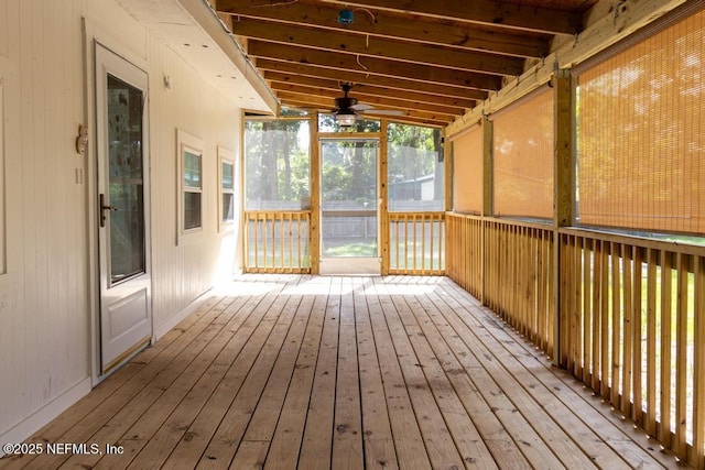 1514 Thomas St, Green Cove Springs, FL 32043 - unfurnished sunroom featuring ceiling fan