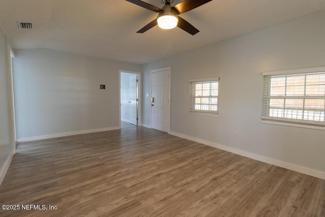 1514 Thomas St, Green Cove Springs, FL 32043 - unfurnished room featuring a ceiling fan, wood finished floors, and baseboards