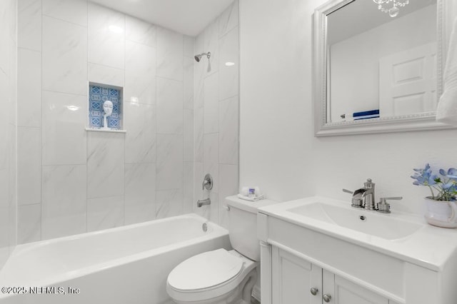 6217 Lobelia St, Jacksonville, FL 32209 - bathroom featuring vanity and shower / tub combination