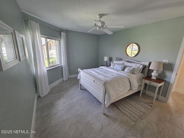 7 Sabor De Sal Rd, Saint Augustine, FL 32080 - bedroom with baseboards and ceiling fan