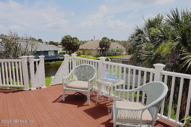 7 Sabor De Sal Rd, Saint Augustine, FL 32080 - wooden deck with a water view