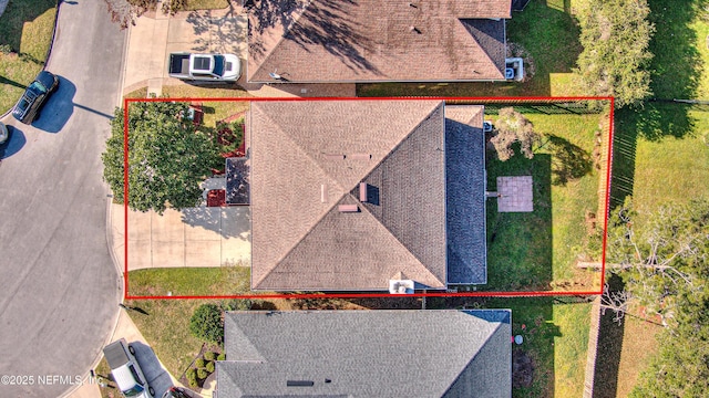 2032 Trailing Pines Way, Fleming Island, FL 32003 - aerial view of property and surrounding area featuring property boundaries highlighted