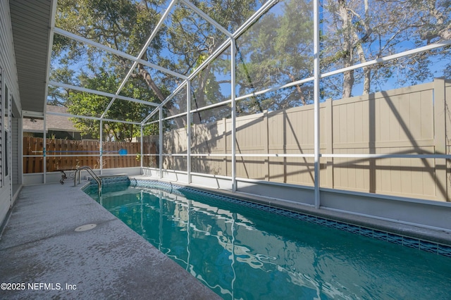 612 Nautical Way, Saint Augustine, FL 32080 - view of pool featuring a fenced backyard and glass enclosure