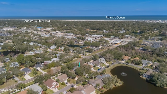 612 Nautical Way, Saint Augustine, FL 32080 - aerial view of property and surrounding area featuring a large body of water and nearby suburban area
