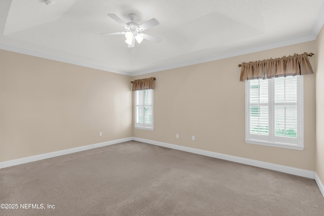 11582 Wynnfield Lakes Cir, Jacksonville, FL 32246 - carpeted spare room with crown molding and a ceiling fan