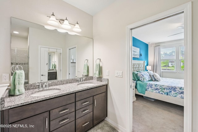 600 Broomsedge Cir, Saint Augustine, FL 32095 - full bath featuring double vanity and ensuite bath