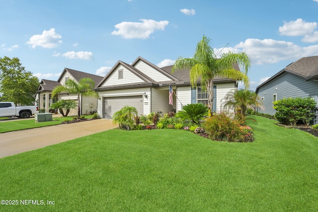 600 Broomsedge Cir, Saint Augustine, FL 32095 - ranch-style house featuring a front lawn, an attached garage, and driveway