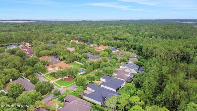 528 Sebastian Sq, Saint Augustine, FL 32095 - aerial overview of property's location featuring a heavily wooded area and nearby suburban area