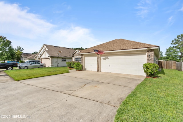 1861 Heartpine Dr, Middleburg, FL 32068 - view of front facade with driveway, a garage, and brick siding