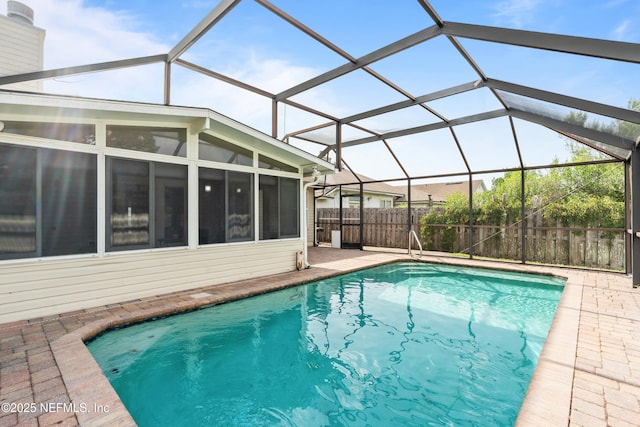 1861 Heartpine Dr, Middleburg, FL 32068 - view of pool featuring a patio and a sunroom