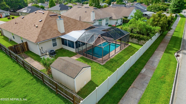 1861 Heartpine Dr, Middleburg, FL 32068 - aerial view of residential area with a pool area