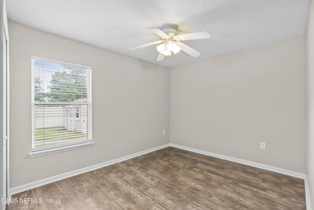 1861 Heartpine Dr, Middleburg, FL 32068 - empty room featuring plenty of natural light, wood finished floors, baseboards, and a textured ceiling