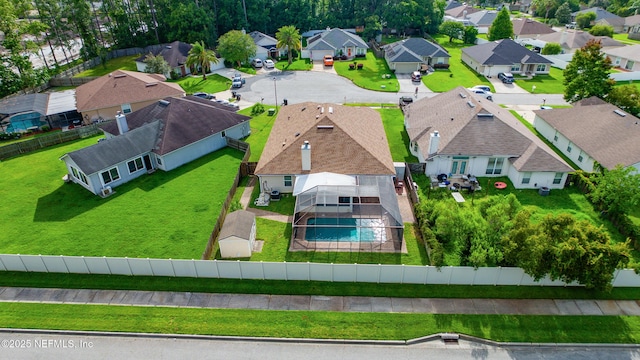 1861 Heartpine Dr, Middleburg, FL 32068 - aerial perspective of suburban area with a pool area