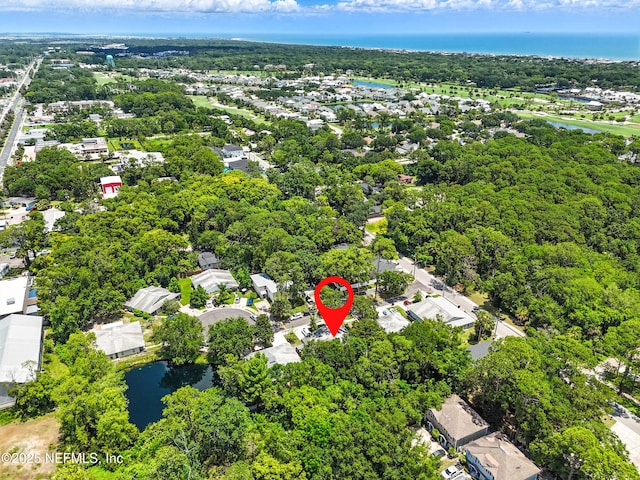 1848 Forsyth Ct, Atlantic Beach, FL 32233 - aerial perspective of suburban area featuring a nearby body of water