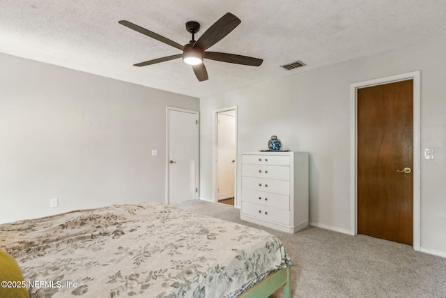 11461 Willet Ct S, Jacksonville, FL 32225 - bedroom with carpet floors, a textured ceiling, and ceiling fan