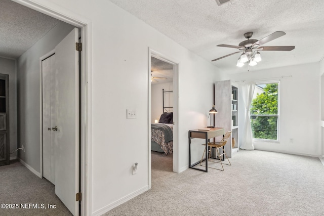 11461 Willet Ct S, Jacksonville, FL 32225 - corridor with a textured ceiling and carpet