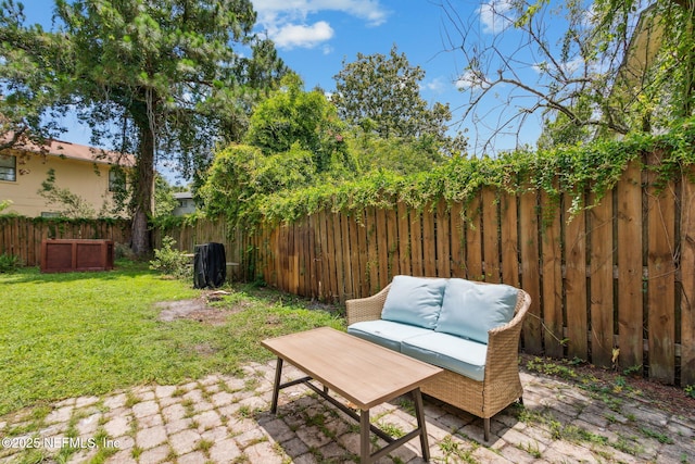 11461 Willet Ct S, Jacksonville, FL 32225 - fenced backyard featuring a patio area