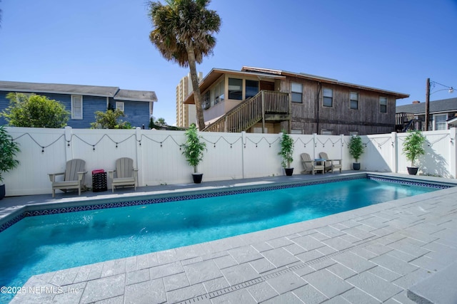 126 1st St S, Jacksonville Beach, FL 32250 - view of pool with a fenced backyard and a patio
