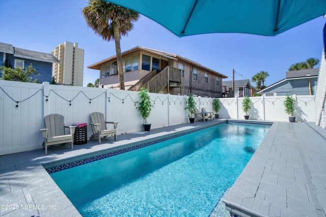 126 1st St S, Jacksonville Beach, FL 32250 - view of pool featuring a fenced backyard and a patio area