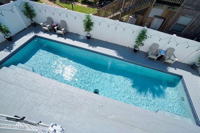 126 1st St S, Jacksonville Beach, FL 32250 - view of swimming pool with a fenced backyard and a patio area