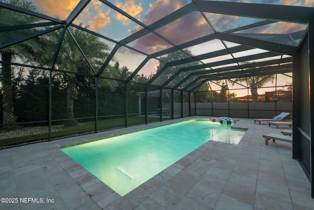 186 Citrus Ridge Dr, Ponte Vedra, FL 32081 - view of pool with a patio area and glass enclosure