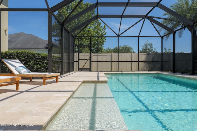 186 Citrus Ridge Dr, Ponte Vedra, FL 32081 - view of swimming pool featuring a patio and a lanai