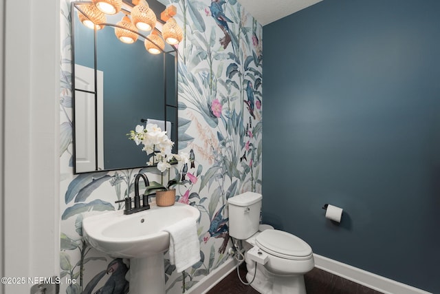 186 Citrus Ridge Dr, Ponte Vedra, FL 32081 - bathroom with a chandelier and wood finished floors