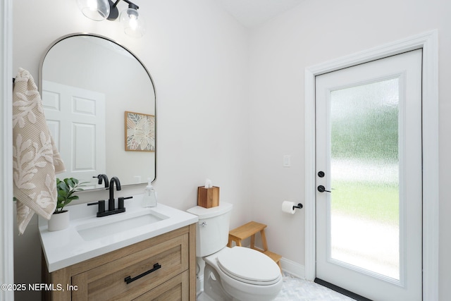 448 Willow Winds Pkwy, Saint Johns, FL 32259 - half bathroom featuring vanity and healthy amount of natural light