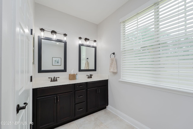 448 Willow Winds Pkwy, Saint Johns, FL 32259 - full bathroom featuring double vanity and tile patterned flooring