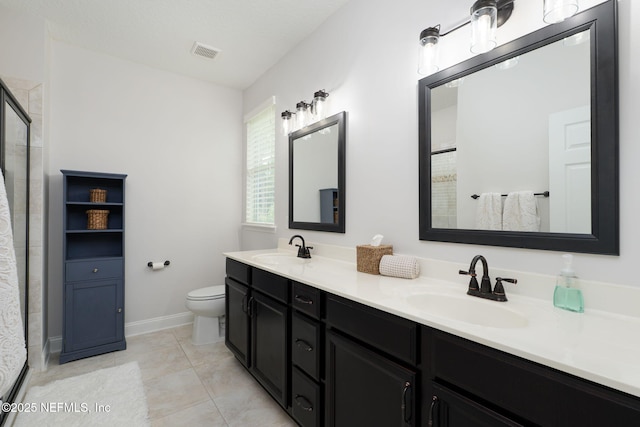 448 Willow Winds Pkwy, Saint Johns, FL 32259 - full bathroom featuring a shower with shower door and double vanity