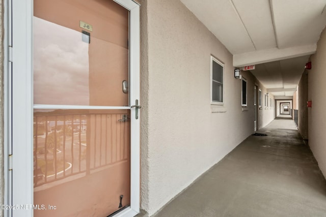 3350 Fletcher Ave Unit 6J, Fernandina Beach, FL 32034 - doorway to property featuring stucco siding