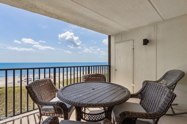 3350 Fletcher Ave Unit 6J, Fernandina Beach, FL 32034 - balcony featuring view of water and beach