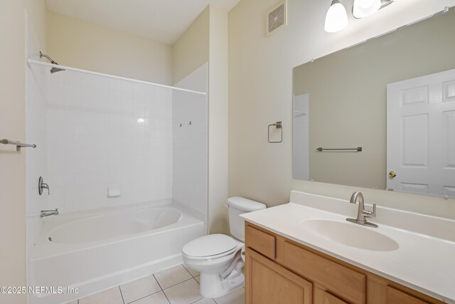 8601 Beach Blvd Unit 1008, Jacksonville, FL 32216 - bathroom featuring tile patterned flooring, vanity, and shower / bath combination