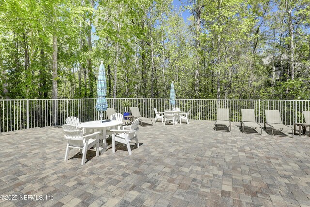 8601 Beach Blvd Unit 1008, Jacksonville, FL 32216 - view of patio with outdoor dining space