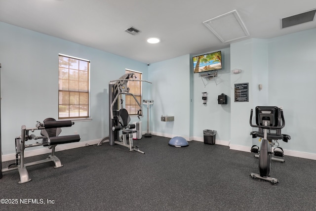8601 Beach Blvd Unit 1008, Jacksonville, FL 32216 - workout area featuring baseboards