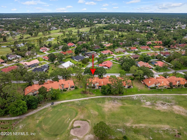 55 Village Cir, Palm Coast, FL 32164 - aerial view of property's location with a golf course and nearby suburban area