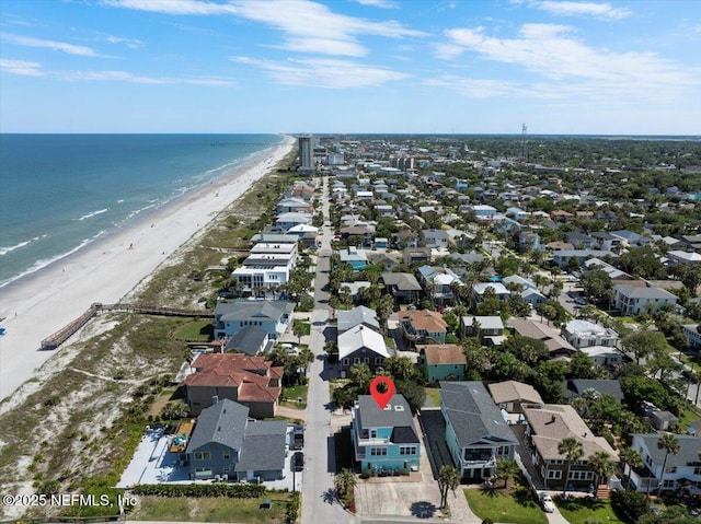1506 Strand St, Neptune Beach, FL 32266 - aerial perspective of suburban area featuring expansive beach