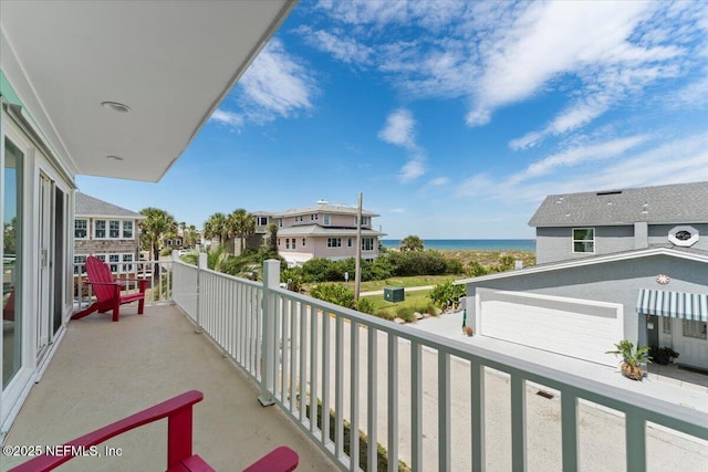 1506 Strand St, Neptune Beach, FL 32266 - balcony featuring a water view