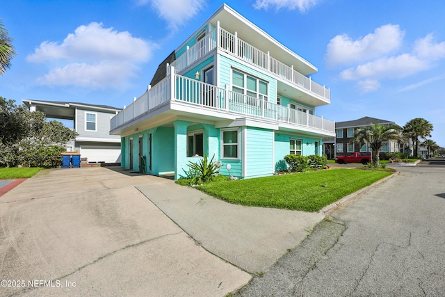 1506 Strand St, Neptune Beach, FL 32266 - view of front of property featuring a front lawn