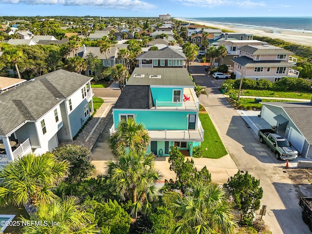 1506 Strand St, Neptune Beach, FL 32266 - aerial perspective of suburban area featuring expansive beach