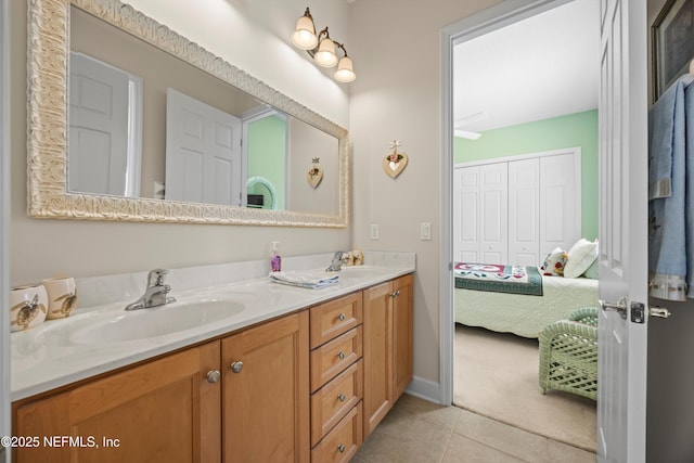 641 Donald Ross Way, Saint Augustine, FL 32092 - ensuite bathroom with double vanity and tile patterned flooring