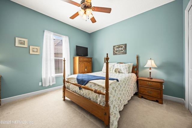 641 Donald Ross Way, Saint Augustine, FL 32092 - carpeted bedroom featuring baseboards and a ceiling fan