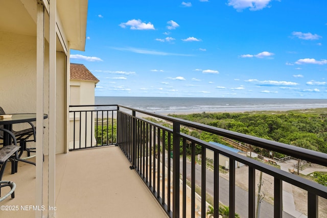 3060 N Atlantic Ave Unit 708, Cocoa Beach, FL 32931 - balcony with view of water and beach