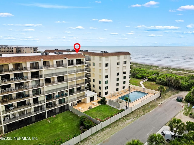 3060 N Atlantic Ave Unit 708, Cocoa Beach, FL 32931 - view of apartment building / complex featuring a water view