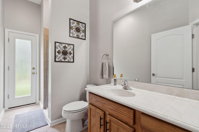 14220 Palmetto Springs St, Jacksonville, FL 32258 - bathroom featuring vanity, a shower stall, and tile patterned floors
