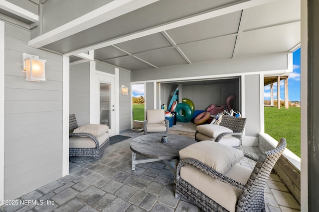 2947 S Ponte Vedra Blvd, Ponte Vedra Beach, FL 32082 - sunroom featuring an outdoor living space