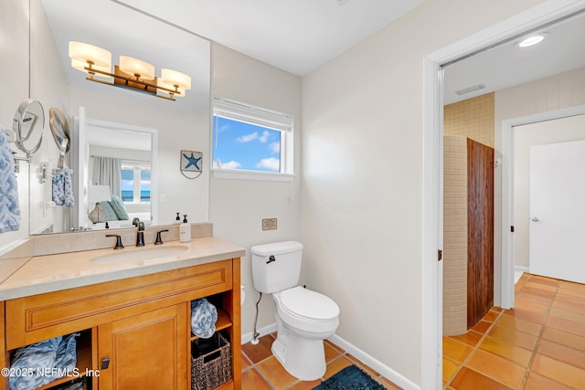 2947 S Ponte Vedra Blvd, Ponte Vedra Beach, FL 32082 - bathroom featuring tile patterned flooring, vanity, and recessed lighting