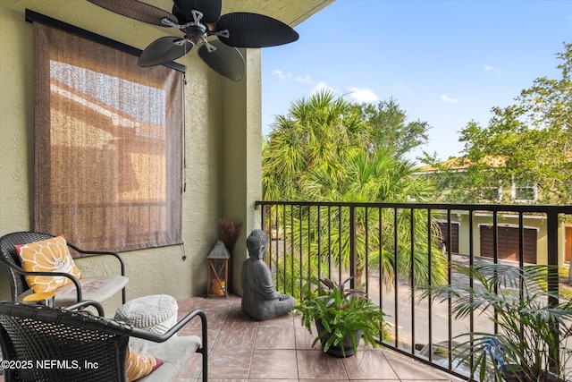 4000 Grande Vista Blvd Unit 15-206, Saint Augustine, FL 32084 - balcony with ceiling fan