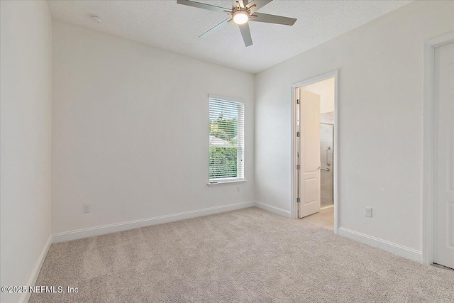 17 Derecho Ln, Saint Augustine, FL 32095 - empty room featuring a ceiling fan, light colored carpet, and a textured ceiling