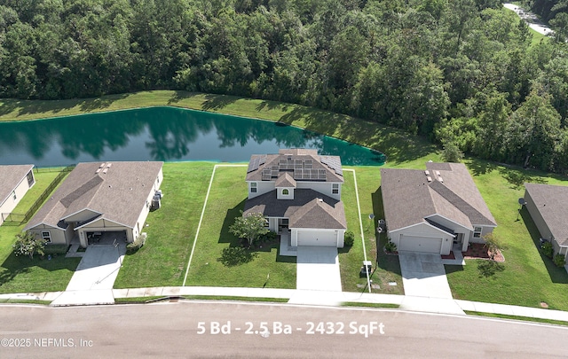 8657 Lake George Cir E, Macclenny, FL 32063 - aerial perspective of suburban area with a nearby body of water and property parcel outlined